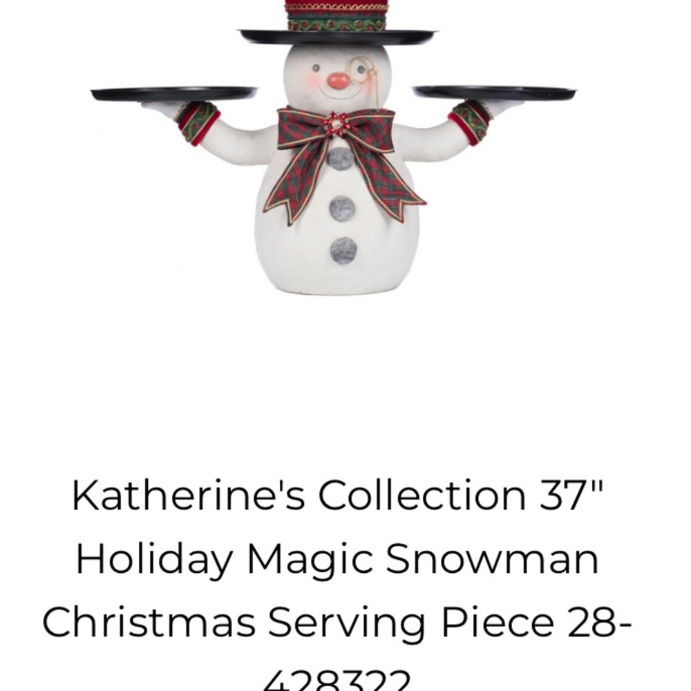 Katherine's Collection White and Red Holiday Decor Snowman